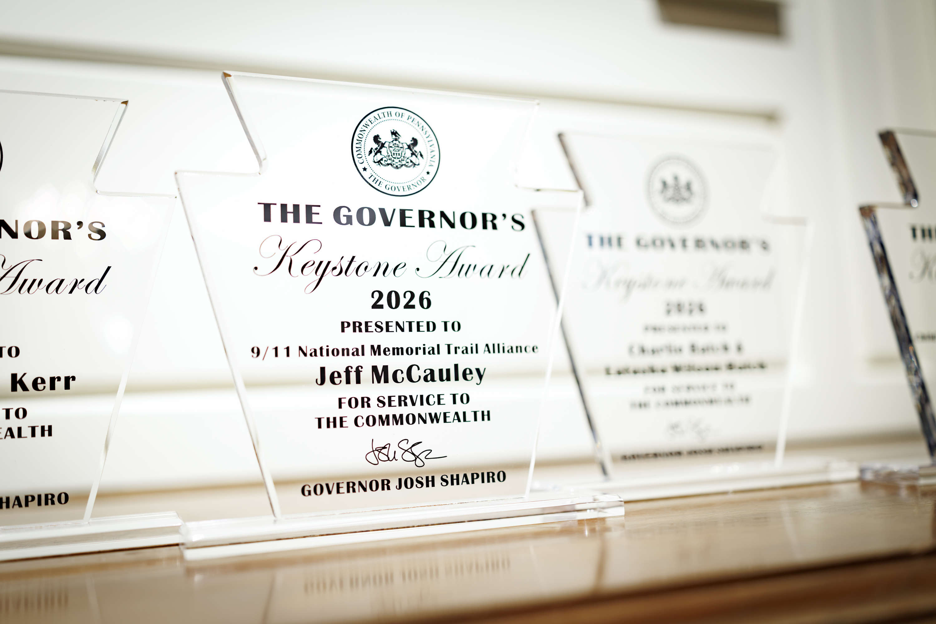 The Keystone Award presented to Jeff McCauley