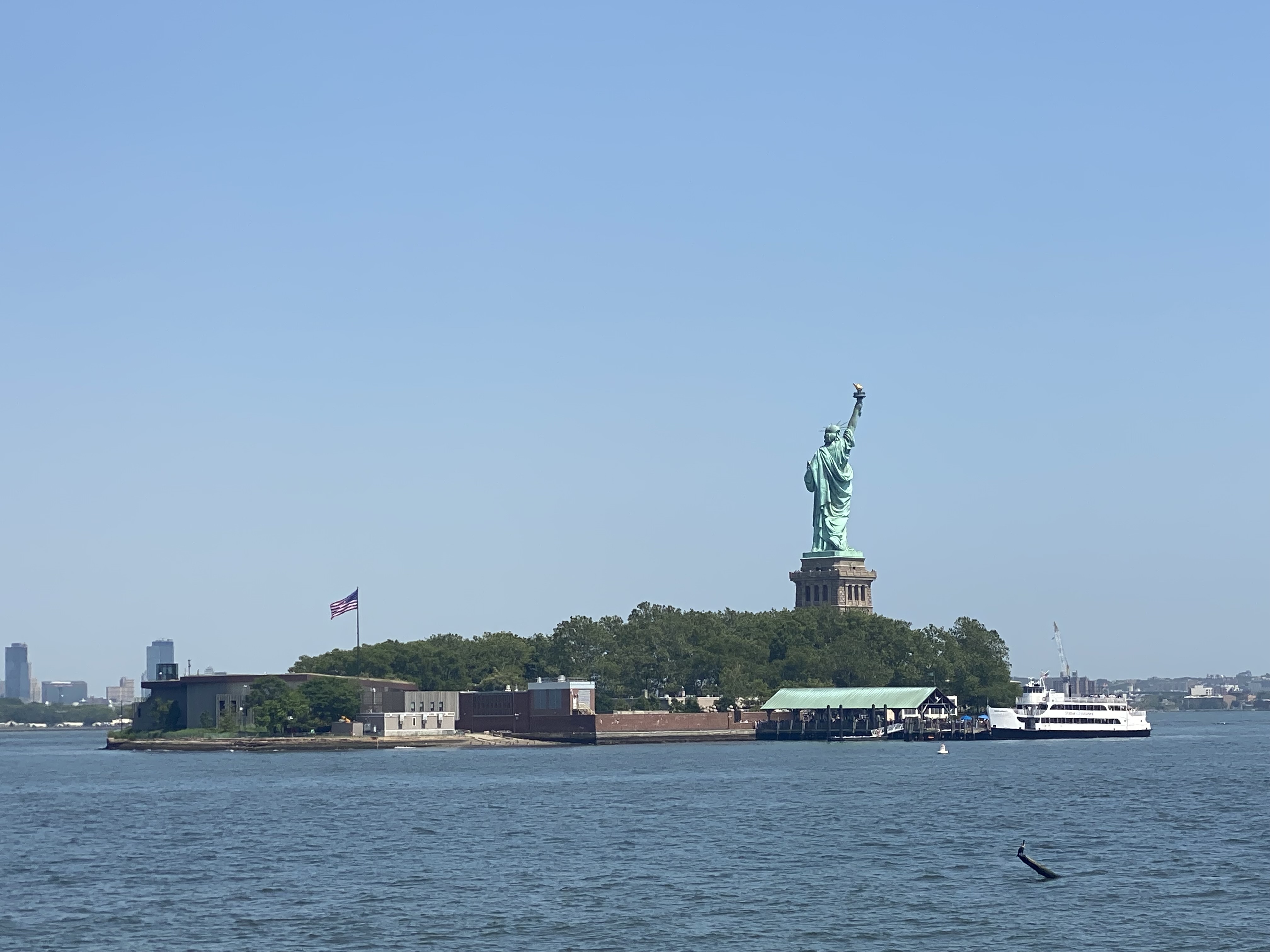 A view of the Statue of Liberty