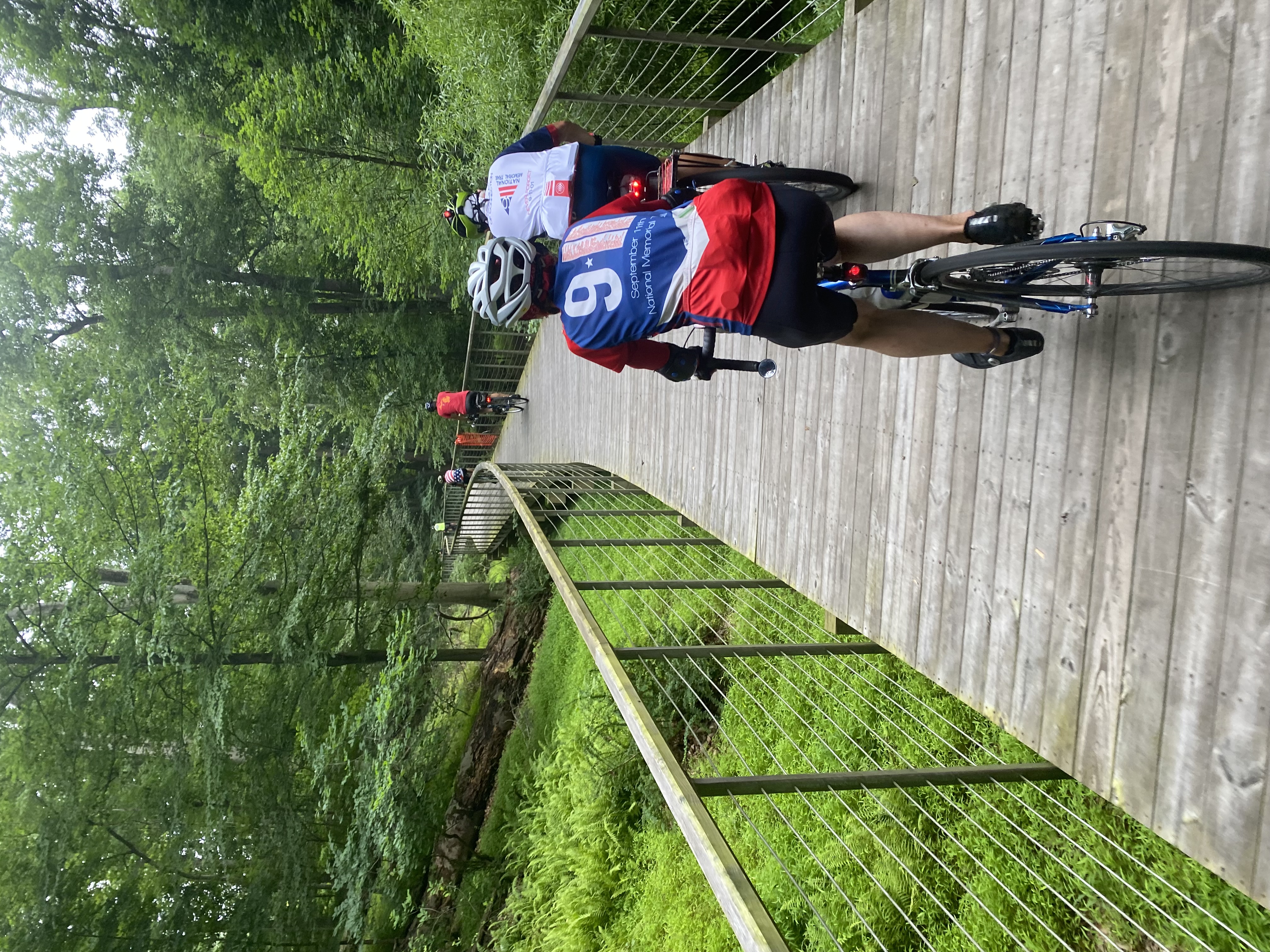 Pedaling via the 9/11 Trail