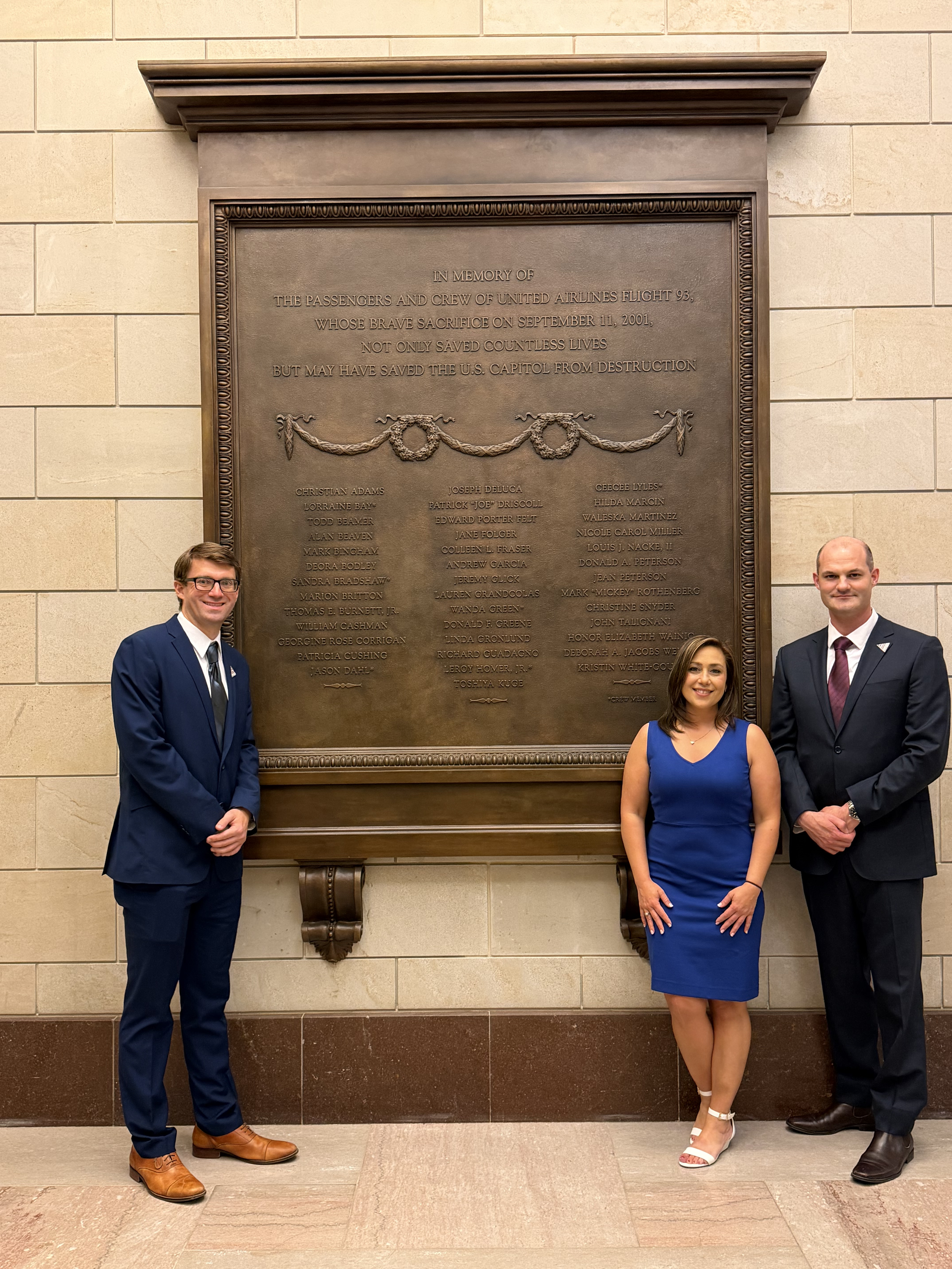 United Flight 93 Memorial Plaque Capitol Hill 